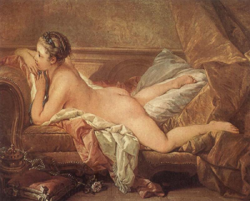 Francois Boucher Reclining Girl Norge oil painting art